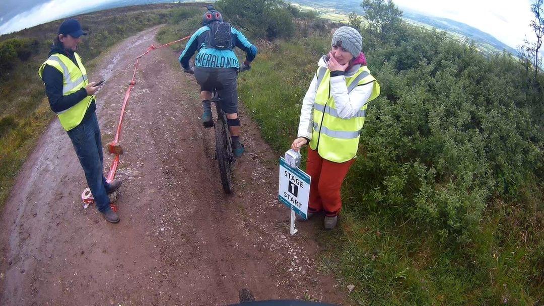 Enduro MTB start line